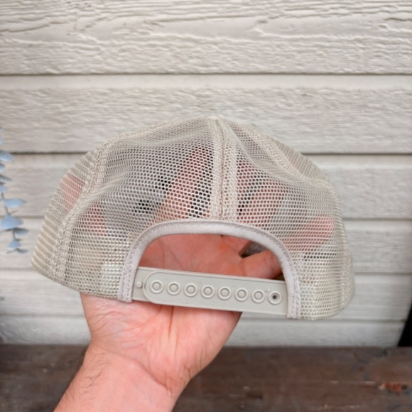 vintage DEKALB Ducks embroidered farming hat K PRODUCTS mesh beige - Picture 5 of 8